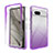 Funda Silicona Carcasa Ultrafina Transparente Goma Frontal y Trasera 360 Grados Gradiente JX1 para Google Pixel 7a 5G Morado