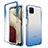 Funda Silicona Carcasa Ultrafina Transparente Goma Frontal y Trasera 360 Grados Gradiente JX1 para Samsung Galaxy A12 5G Azul