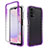 Funda Silicona Carcasa Ultrafina Transparente Goma Frontal y Trasera 360 Grados Gradiente JX1 para Samsung Galaxy A13 4G Morado