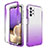 Funda Silicona Carcasa Ultrafina Transparente Goma Frontal y Trasera 360 Grados Gradiente JX1 para Samsung Galaxy A32 4G Morado