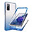 Funda Silicona Carcasa Ultrafina Transparente Goma Frontal y Trasera 360 Grados Gradiente JX1 para Samsung Galaxy S20 FE 4G Azul
