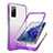 Funda Silicona Carcasa Ultrafina Transparente Goma Frontal y Trasera 360 Grados Gradiente JX1 para Samsung Galaxy S20 FE 4G Morado