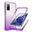 Funda Silicona Carcasa Ultrafina Transparente Goma Frontal y Trasera 360 Grados Gradiente JX1 para Samsung Galaxy S20 Lite 5G Morado