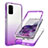 Funda Silicona Carcasa Ultrafina Transparente Goma Frontal y Trasera 360 Grados Gradiente JX1 para Samsung Galaxy S20 Plus Morado
