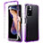 Funda Silicona Carcasa Ultrafina Transparente Goma Frontal y Trasera 360 Grados Gradiente JX1 para Xiaomi Poco X4 NFC Morado