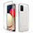 Funda Silicona Carcasa Ultrafina Transparente Goma Frontal y Trasera 360 Grados Gradiente JX4 para Samsung Galaxy F02S SM-E025F Claro