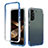 Funda Silicona Carcasa Ultrafina Transparente Goma Frontal y Trasera 360 Grados Gradiente M01 para Samsung Galaxy S24 5G Azul