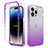 Funda Silicona Carcasa Ultrafina Transparente Goma Frontal y Trasera 360 Grados Gradiente para Apple iPhone 13 Pro Max Morado