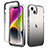 Funda Silicona Carcasa Ultrafina Transparente Goma Frontal y Trasera 360 Grados Gradiente para Apple iPhone 15 Gris Oscuro