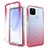 Funda Silicona Carcasa Ultrafina Transparente Goma Frontal y Trasera 360 Grados Gradiente para Google Pixel 4a 5G Rojo