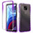 Funda Silicona Carcasa Ultrafina Transparente Goma Frontal y Trasera 360 Grados Gradiente para Motorola Moto G Power (2021) Morado