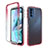 Funda Silicona Carcasa Ultrafina Transparente Goma Frontal y Trasera 360 Grados Gradiente para Motorola Moto G31 Rojo