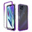 Funda Silicona Carcasa Ultrafina Transparente Goma Frontal y Trasera 360 Grados Gradiente para Motorola Moto G50 5G Morado