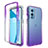 Funda Silicona Carcasa Ultrafina Transparente Goma Frontal y Trasera 360 Grados Gradiente para OnePlus 9 5G Morado