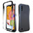 Funda Silicona Carcasa Ultrafina Transparente Goma Frontal y Trasera 360 Grados Gradiente para Samsung Galaxy A01 SM-A015 Negro
