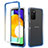 Funda Silicona Carcasa Ultrafina Transparente Goma Frontal y Trasera 360 Grados Gradiente para Samsung Galaxy A03s Azul