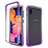 Funda Silicona Carcasa Ultrafina Transparente Goma Frontal y Trasera 360 Grados Gradiente para Samsung Galaxy A10e Morado