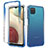 Funda Silicona Carcasa Ultrafina Transparente Goma Frontal y Trasera 360 Grados Gradiente para Samsung Galaxy A12 5G Azul