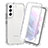 Funda Silicona Carcasa Ultrafina Transparente Goma Frontal y Trasera 360 Grados Gradiente para Samsung Galaxy S21 FE 5G Claro
