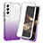 Funda Silicona Carcasa Ultrafina Transparente Goma Frontal y Trasera 360 Grados Gradiente para Samsung Galaxy S24 5G Morado