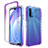 Funda Silicona Carcasa Ultrafina Transparente Goma Frontal y Trasera 360 Grados Gradiente para Xiaomi Redmi 9 Power Morado