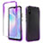 Funda Silicona Carcasa Ultrafina Transparente Goma Frontal y Trasera 360 Grados Gradiente para Xiaomi Redmi 9A Morado