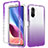 Funda Silicona Carcasa Ultrafina Transparente Goma Frontal y Trasera 360 Grados Gradiente para Xiaomi Redmi K40 Pro 5G Morado