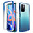 Funda Silicona Carcasa Ultrafina Transparente Goma Frontal y Trasera 360 Grados Gradiente para Xiaomi Redmi Note 11 5G Azul