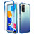 Funda Silicona Carcasa Ultrafina Transparente Goma Frontal y Trasera 360 Grados Gradiente para Xiaomi Redmi Note 11 Pro 4G Azul