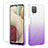 Funda Silicona Carcasa Ultrafina Transparente Goma Frontal y Trasera 360 Grados Gradiente YB2 para Samsung Galaxy A12 Morado