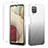 Funda Silicona Carcasa Ultrafina Transparente Goma Frontal y Trasera 360 Grados Gradiente YB2 para Samsung Galaxy A12 Negro