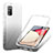 Funda Silicona Carcasa Ultrafina Transparente Goma Frontal y Trasera 360 Grados Gradiente ZJ1 para Samsung Galaxy F02S SM-E025F Negro