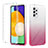 Funda Silicona Carcasa Ultrafina Transparente Goma Frontal y Trasera 360 Grados Gradiente ZJ2 para Samsung Galaxy A52 4G Rosa