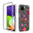 Funda Silicona Carcasa Ultrafina Transparente Goma Frontal y Trasera 360 Grados JX1 para Samsung Galaxy A22 4G Rojo
