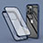 Funda Silicona Carcasa Ultrafina Transparente Goma Frontal y Trasera 360 Grados LK1 para Apple iPhone 13 Pro Max Azul