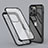 Funda Silicona Carcasa Ultrafina Transparente Goma Frontal y Trasera 360 Grados LK1 para Apple iPhone 13 Pro Max Negro