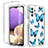 Funda Silicona Carcasa Ultrafina Transparente Goma Frontal y Trasera 360 Grados para Samsung Galaxy A32 4G Azul