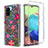 Funda Silicona Carcasa Ultrafina Transparente Goma Frontal y Trasera 360 Grados para Samsung Galaxy A71 4G A715 Rojo