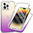 Funda Silicona Carcasa Ultrafina Transparente Goma Frontal y Trasera 360 Grados ZJ1 para Apple iPhone 13 Pro Morado