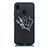 Funda Silicona Gel Goma Constelacion Carcasa S10 para Huawei Nova 3e Negro