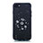 Funda Silicona Gel Goma Estrellado Carcasa para Apple iPhone 7 Negro