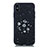 Funda Silicona Gel Goma Estrellado Carcasa para Apple iPhone X Negro