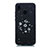 Funda Silicona Gel Goma Estrellado Carcasa para Huawei Nova 3e Negro