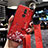 Funda Silicona Gel Goma Flores Carcasa H08 para Huawei Mate 20 Lite Rojo