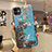 Funda Silicona Gel Goma Flores Carcasa H20 para Apple iPhone 11 Azul