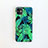 Funda Silicona Gel Goma Flores Carcasa para Apple iPhone 11 Verde