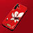 Funda Silicona Gel Goma Flores Carcasa para Huawei P30 Pro New Edition Rojo