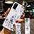 Funda Silicona Gel Goma Flores Carcasa para Realme X7 Pro 5G Blanco