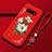 Funda Silicona Gel Goma Flores Carcasa para Samsung Galaxy S10e Rojo