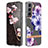 Funda Silicona Gel Goma Flores Carcasa para Samsung Galaxy S21 5G Multicolor